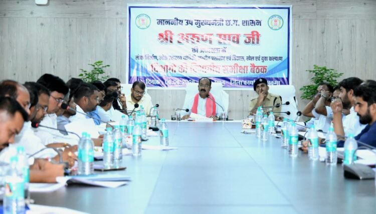 उप मुख्यमंत्री ने निर्माण कार्यों, शहरी व्यवस्थाओं, जल जीवन मिशन और खेल सुविधाओं की समीक्षा की,कहा-अंतिम व्यक्ति तक पहुंचे योजनाओं का लाभ, अधिकारी फील्ड में दिखाएं ज्यादा सक्रियता