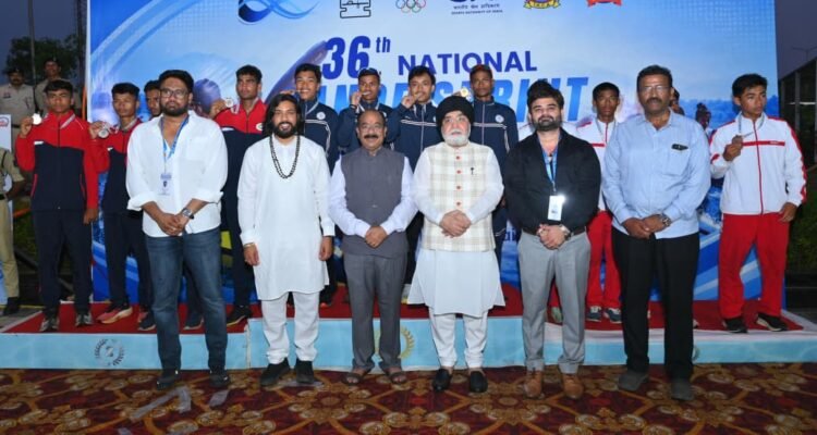 नवा रायपुर में 36वीं नेशनल कैनो स्प्रिंट चैंपियनशिप का समापन, उप मुख्यमंत्री अरुण साव ने किया विजेताओं का सम्मान