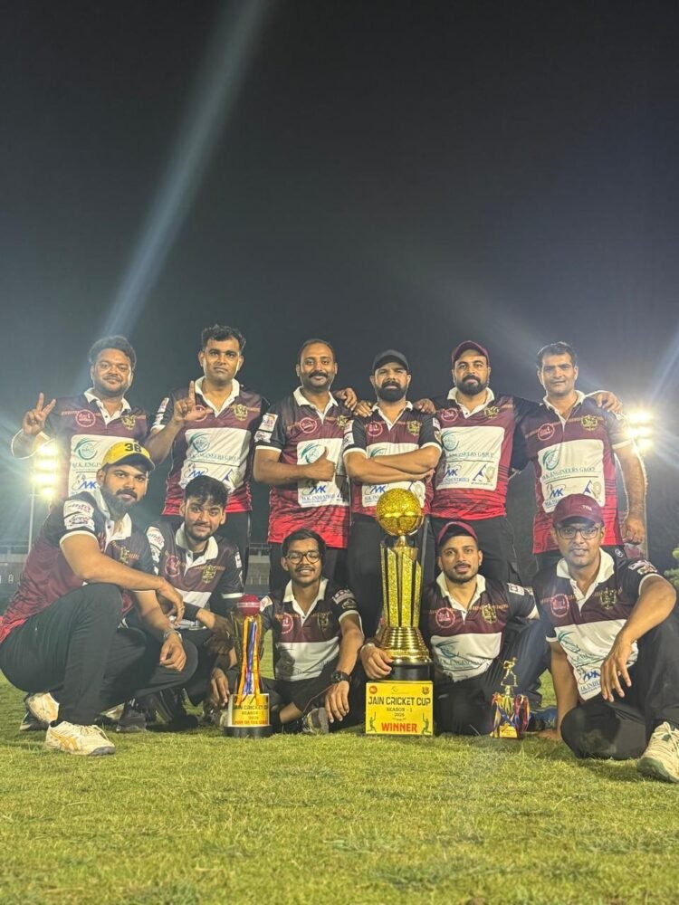 जैन क्रिकेट कप 2026 का भव्य समापन, जैन टाइटंस बनी चैंपियन