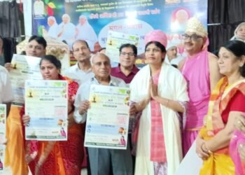 गायत्री नगर में श्रुत पंचमी महोत्सव पर श्रुत स्कन्ध विधान भक्ति के साथ सम्पन्न