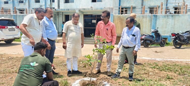 रावणभाठा फिल्टर प्लांट में विधायक सुनील सोनी ने किया पौधरोपण, पर्यावरण संरक्षण का दिया संदेश