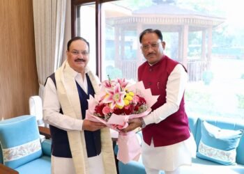केंद्रीय स्वास्थ्य मंत्री जेपी नड्डा से मिले मुख्यमंत्री साय, स्वास्थ्य सेवाओं और किसानों के लिए खाद-बीज उपलब्धता पर हुई विस्तृत चर्चा