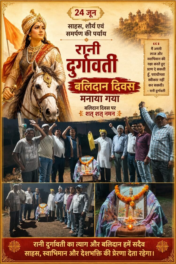 रेवाडीह वार्ड में महारानी रानी दुर्गावती बलिदान दिवस श्रद्धापूर्वक मनाया गया