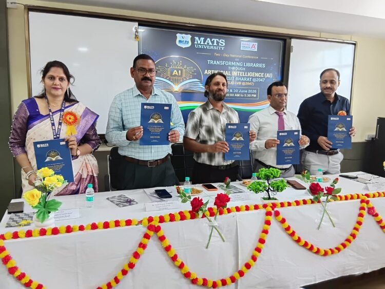 मैट्स विश्वविद्यालय में दो दिवसीय नेशनल कॉन्फ्रेंस संपन्न एआई फॉर विकसित भारत/2047 का समापन