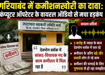 गरियाबंद में कमीशनखोरी का दावा: कंप्यूटर ऑपरेटर के वायरल ऑडियो से मचा हड़कंप