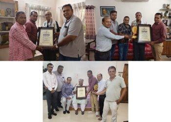 रायपुर प्रेस क्लब ने वरिष्ठ पत्रकारों के निवास पहुंचकर किया सम्मान