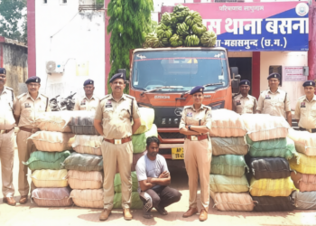 केलों की आड़ में 912 किलो गांजा तस्करी का खुलासा, मुख्य सरगना विनय शर्मा गिरफ्तार