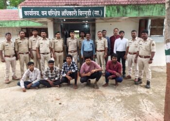 आरक्षित वन में वन्यजीवों के शिकार पर बड़ी कार्रवाई, धामन सांप और गोह के शिकार के मामले में पांच आरोपी गिरफ्तार