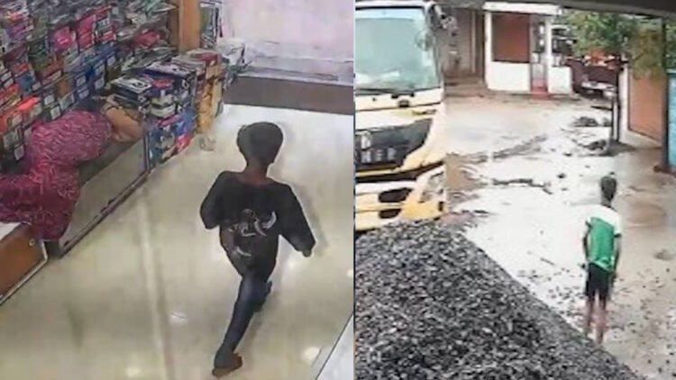 डोंगरगढ़ में CCTV में कैद नाबालिग चोर! दिनदहाड़े दो वारदातों से सनसनी