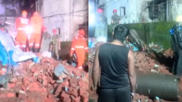 मुंबई के पास 4 मंजिला इमारत ढही, 9 की मौत, कई लोगों के मलबे में दबे होने की आशंका