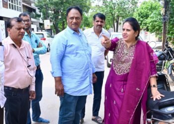 बारिश से पहले एक्शन मोड में महापौर मीनल चौबे, जलभराव वाले इलाकों का किया निरीक्षण
