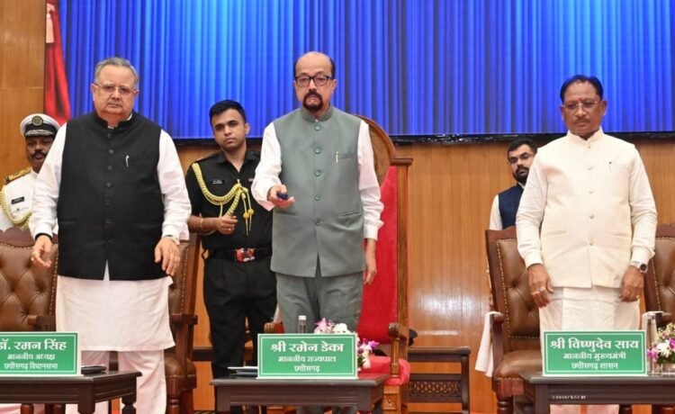 राज्यपाल रमेन डेका ने किया नए प्रेक्षागृह का लोकार्पण, विधानसभा की उपलब्धियों का किया उल्लेख