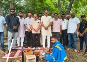 शिवपुरी गार्डन का होगा कायाकल्प, नपा अध्यक्ष ईश्वर सिंह ठाकुर ने किया स्थल पूजन