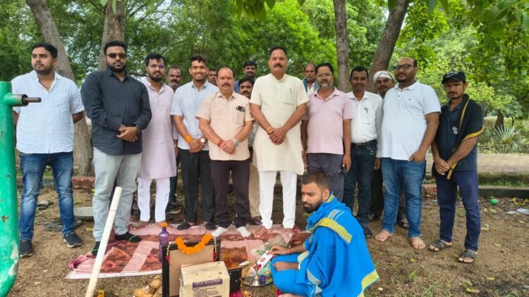 शिवपुरी गार्डन का होगा कायाकल्प, नपा अध्यक्ष ईश्वर सिंह ठाकुर ने किया स्थल पूजन