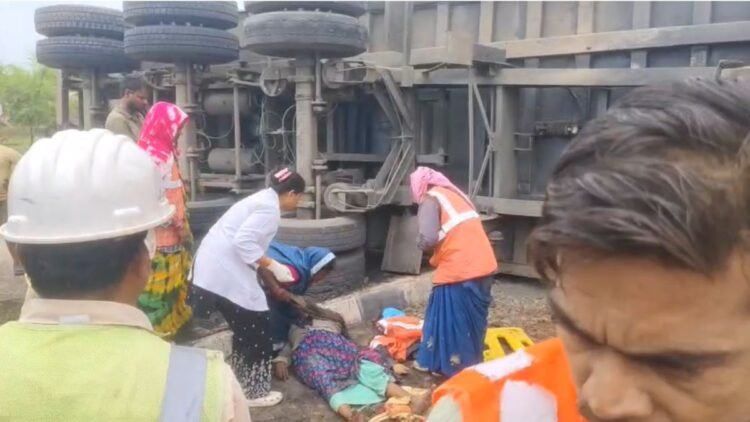 बिलासपुर में रफ्तार का कहर! हाईवे पर काम कर रही महिला मजदूर को ट्रेलर ने कुचला