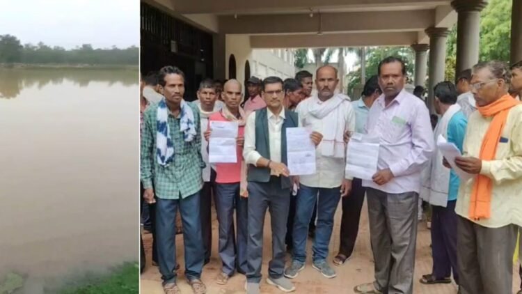 पानी निकासी नहीं होने से डूबी 100 एकड़ फसल, किसानों ने कलेक्ट्रेट का किया रुख