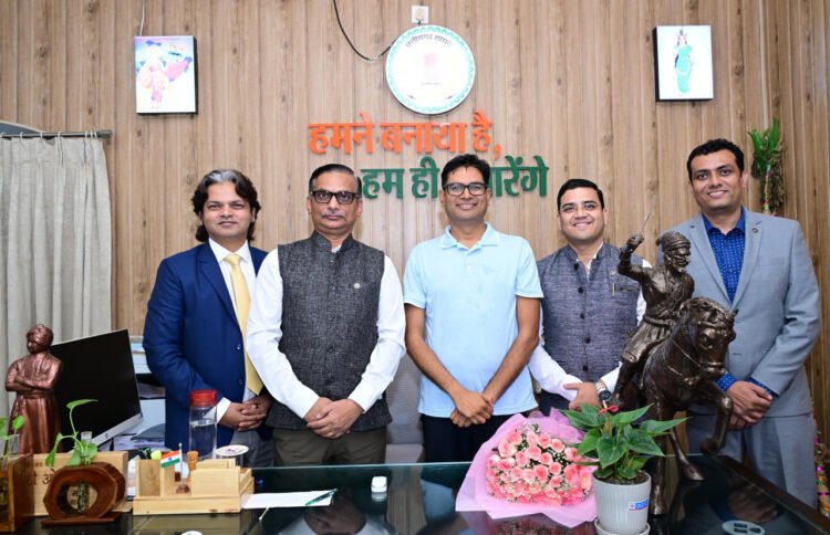 नवा रायपुर में करेंसी डिस्ट्रीब्यूशन सेंटर स्थापित करने की दिशा में पहल, वित्त मंत्री ओ.पी. चौधरी से RBI महाप्रबंधक ने की मुलाकात