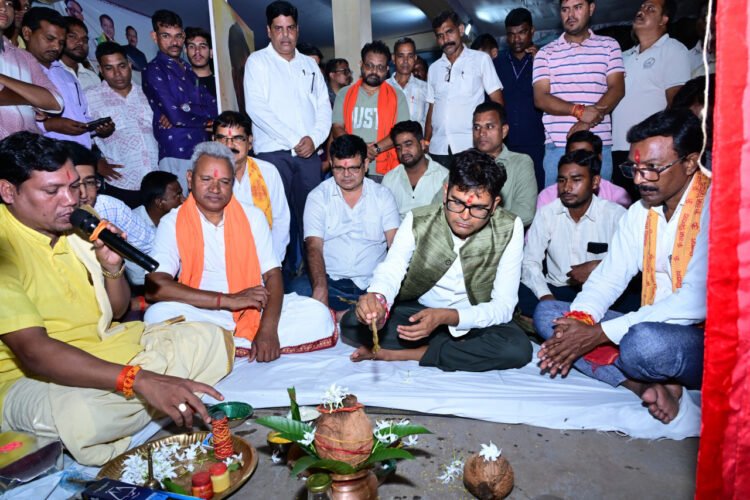 वार्ड 34 में RCC नाली निर्माण का शिलान्यास, वित्त मंत्री ओपी चौधरी बोले- मूलभूत सुविधाओं के विस्तार पर जोर