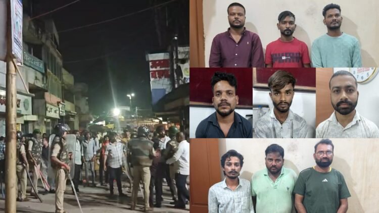 बिलासपुर बवाल में 11 आरोपी गिरफ्तार, 9 पुलिसकर्मी घायल; 8 वाहन और दुकान में तोड़फोड़