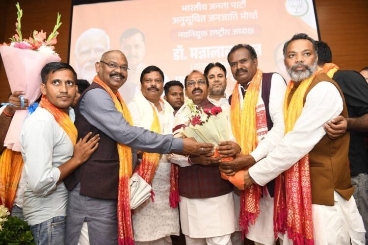 भाजपा अजजा मोर्चा के राष्ट्रीय अध्यक्ष डॉ. मन्नालाल रावत ने ग्रहण किया पदभार