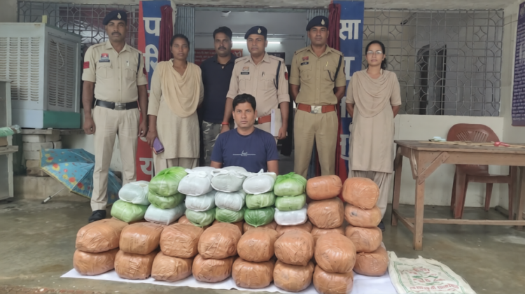 सूरजपुर में गांजा तस्करी का बड़ा खुलासा, बोलेरो से 88.4 किलो गांजा जब्त; आरोपी गिरफ्तार