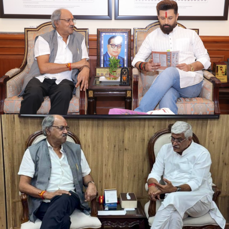 केंद्रीय मंत्री चिराग पासवान और गजेंद्र सिंह शेखावत से मिले सांसद बृजमोहन अग्रवाल
