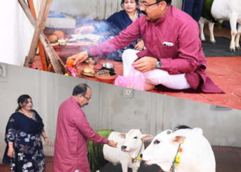 उप मुख्यमंत्री अरुण साव ने प्रदेशवासियों को दी हरेली की बधाई,गौमाता और कृषि औजारों की पूजा-अर्चना कर अच्छी फसल व खुशहाली का कामना की