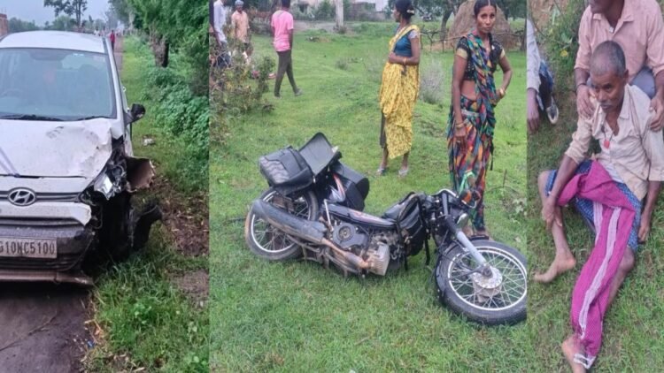 कवर्धा में दर्दनाक सड़क हादसा: तेज रफ्तार कार ने पिता-पुत्री की मोपेड को मारी टक्कर, बेटी की मौत