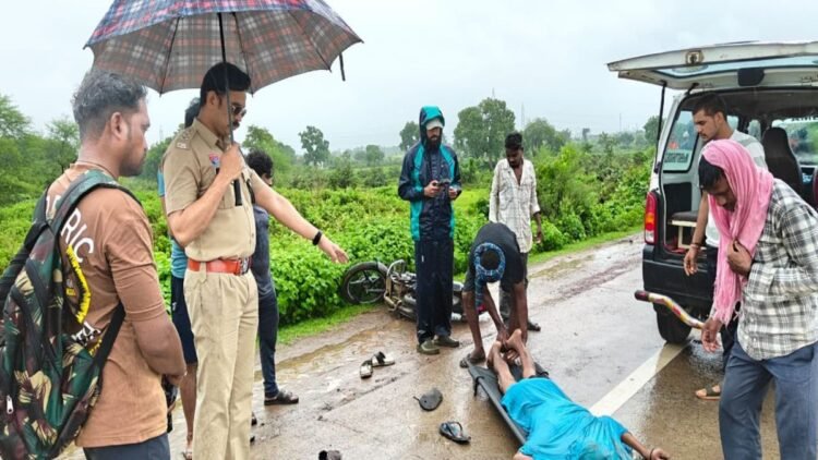 जांजगीर-चांपा में भीषण सड़क हादसा, अज्ञात वाहन की टक्कर से युवक की मौत