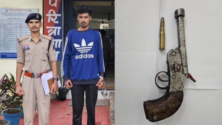 जगदलपुर में देसी कट्टा और जिंदा कारतूस के साथ युवक गिरफ्तार
