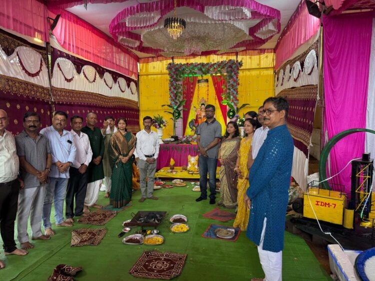 किरंदुल परियोजना ने उत्साह से मनाई श्री विश्वकर्मा पूजा