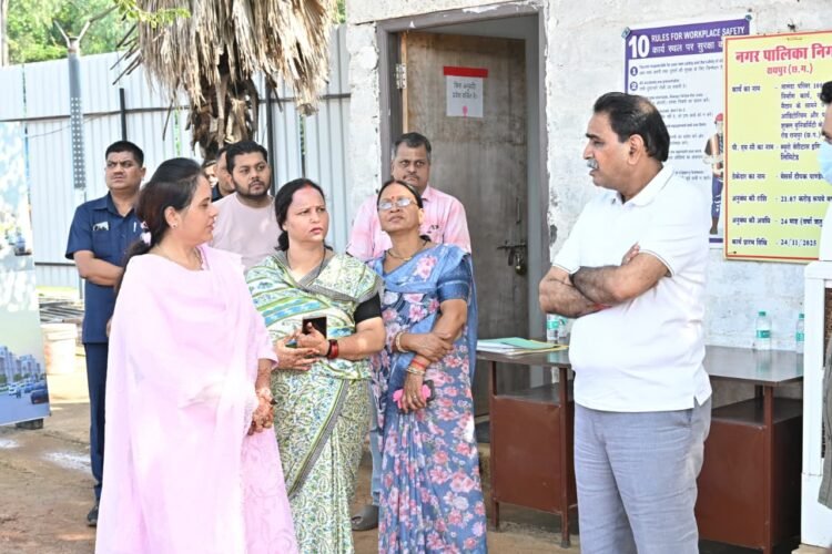 रायपुर पश्चिम में विकास कार्यों का विधायक राजेश मूणत ने लिया जायजा, अधिकारियों को दिए तेजी के निर्देश