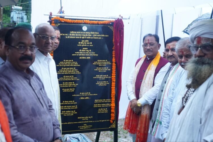 मदकूद्वीप पहुंचे CM साय, स्वर्गीय शांताराम की स्मृति में उद्यान का किया लोकार्पण; ‘एक पेड़ मां के नाम’ के तहत लगाया कल्पवृक्ष