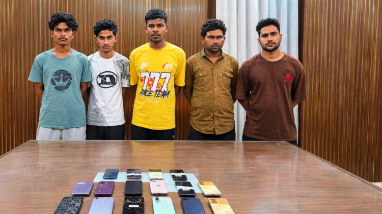 मोबाइल लूट के अंतरराज्यीय नेटवर्क का पर्दाफाश, 5 गिरफ्तार