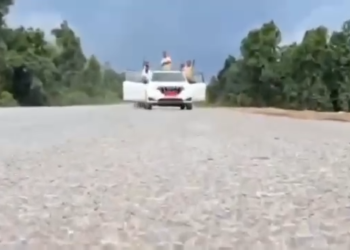 XUV 700 में स्टंटबाजी का वीडियो वायरल, बलरामपुर पुलिस ने चालक समेत 5 को किया नामजद