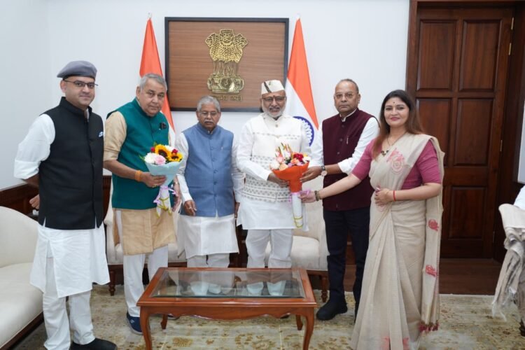 छत्तीसगढ़ विधानसभा की सौंदर्यीकरण समिति ने उपराष्ट्रपति सी.पी. राधाकृष्णन से की सौजन्य भेंट