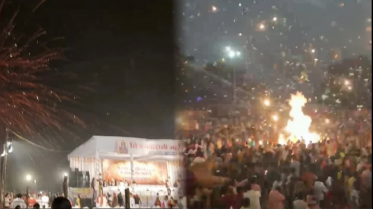 छत्तीसगढ़ में दशहरा कार्यक्रमों में आतिशबाजी बनी खतरा, अंबिकापुर में स्टेज तक पहुंचा जलता रॉकेट, जशपुर में दो घायल