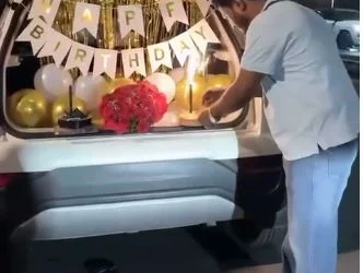 अभनपुर के नायब तहसीलदार का बीच सड़क पर बर्थडे सेलिब्रेशन, आतिशबाजी और रील का वीडियो वायरल; उठे सवाल