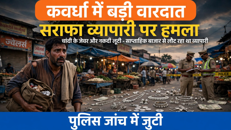 कवर्धा: साप्ताहिक बाजार से लौट रहे सराफा व्यापारी पर हमला, चांदी के जेवर और नकदी लूटी