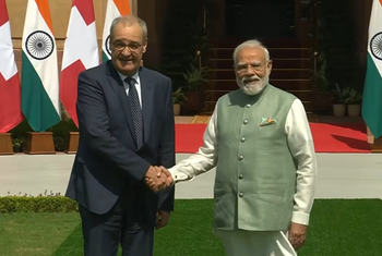 पीएम मोदी और स्विस राष्ट्रपति के बीच हैदराबाद हाउस में द्विपक्षीय वार्ता
